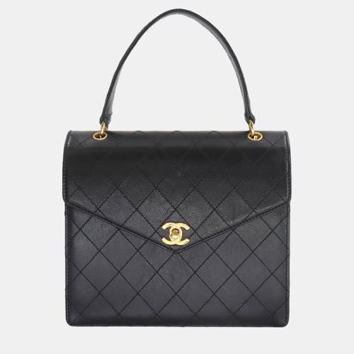 Chanel Black Caviar Skin Leather Matelasse Handbag - Chanel - Modalova