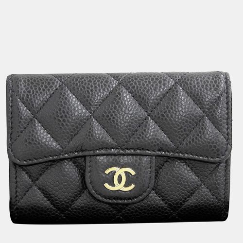 Chanel Black Caviar Leather Card Holder - Chanel - Modalova