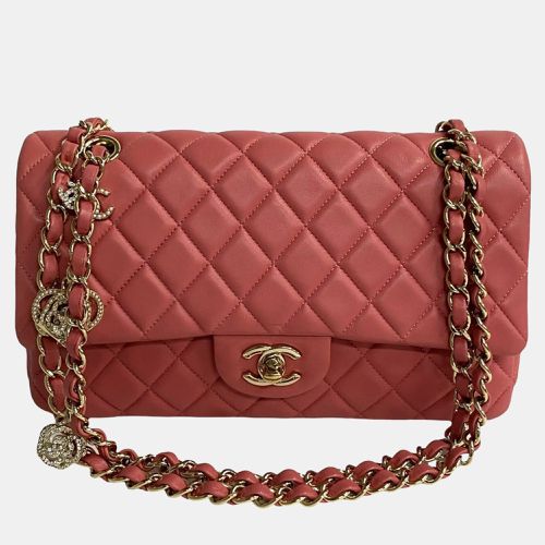 Chanel Pink Leather Medium Classic Single Flap Charms Shoulder Bag - Chanel - Modalova