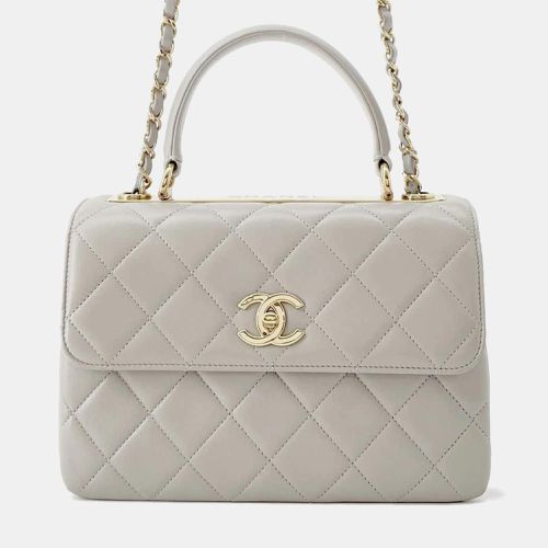 Gray Lambskin Top handle flap Bag - Chanel - Modalova