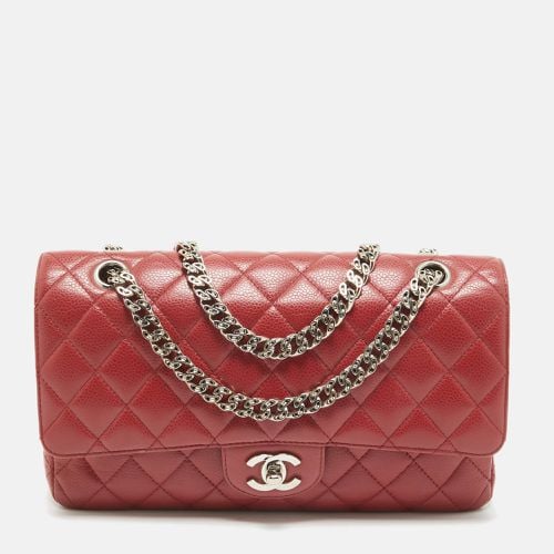 Chanel Red Caviar Leather Medium Classic Double Flap Bag - Chanel - Modalova