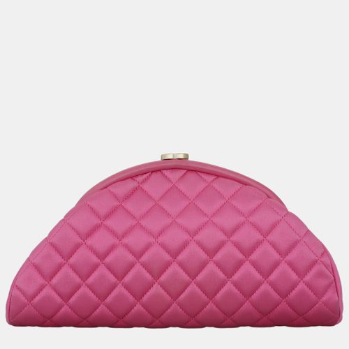 Chanel Pink Satin Timeless Clutch - Chanel - Modalova