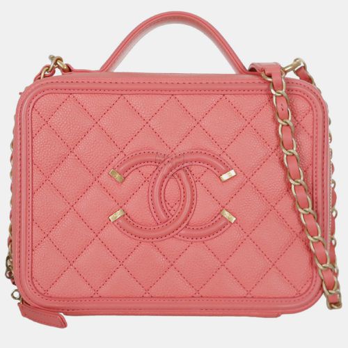 Chanel Pink Medium Caviar Vanity Case - Chanel - Modalova