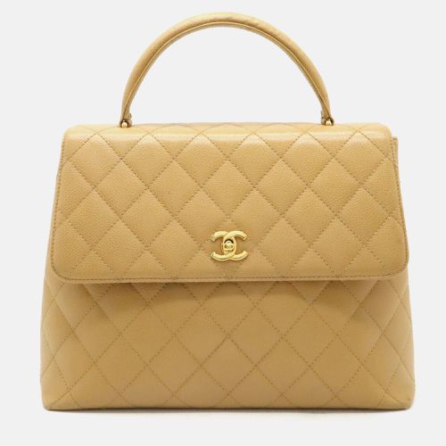 Caviar Skin Leather Matelasse Coco Mark Handbag - Chanel - Modalova