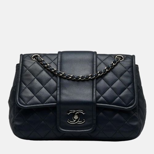 Navy Leather Matelasse Chain Shoulder Bag - Chanel - Modalova