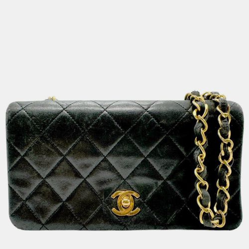 Chanel Black Gold Lambskin Shoulder Bag - Chanel - Modalova