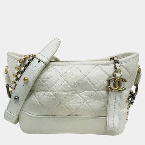 Chanel White Lambskin Calfskin Gabriel Small Hobo Bag - Chanel - Modalova