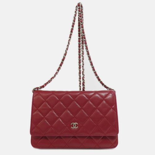 Chanel Lambskin Matelasse Chain Long Wallet - Chanel - Modalova