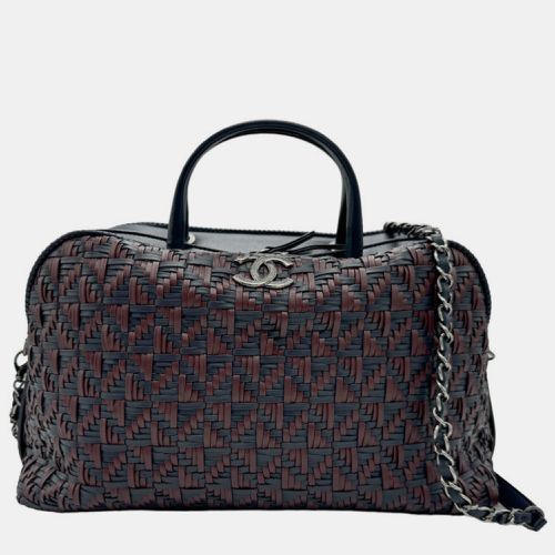 Chanel Navy x Bordeaux Leather Handbag - Chanel - Modalova