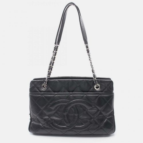 Chanel Black Caviar Skin Matelasse Tote Bag - Chanel - Modalova