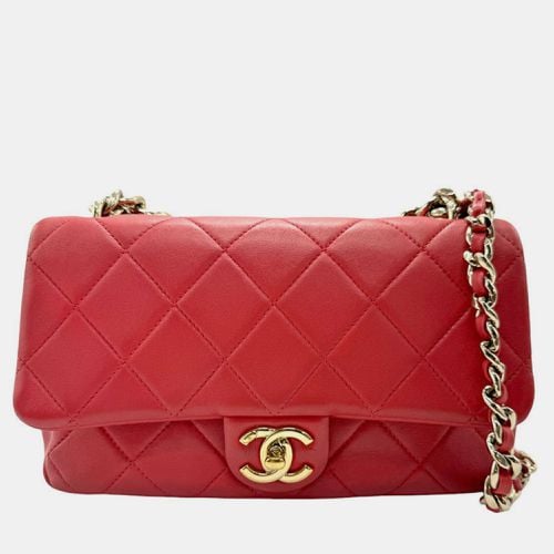 Chanel Pink Gold Leather Matelasse Shoulder Bag - Chanel - Modalova