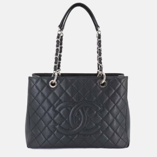 Chanel Black Caviar Skin Leather Matelasse Grand Chain GST Shopping Tote Bag - Chanel - Modalova