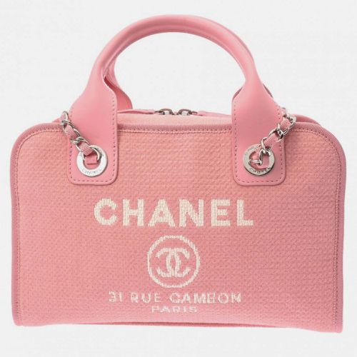 Chanel Pink Canvas Deauville Bowling Bag - Chanel - Modalova