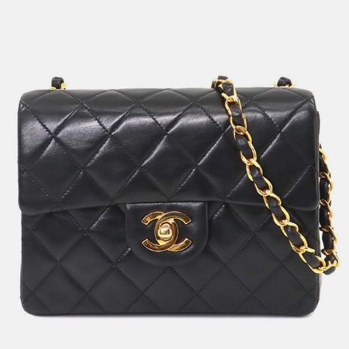 Chanel Black Leather Matelasse Mini Chain Shoulder Bag - Chanel - Modalova