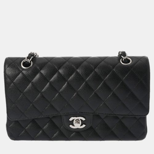 Caviar Skin Matelasse Chain Shoulder Double Flap 25cm Bag - Chanel - Modalova