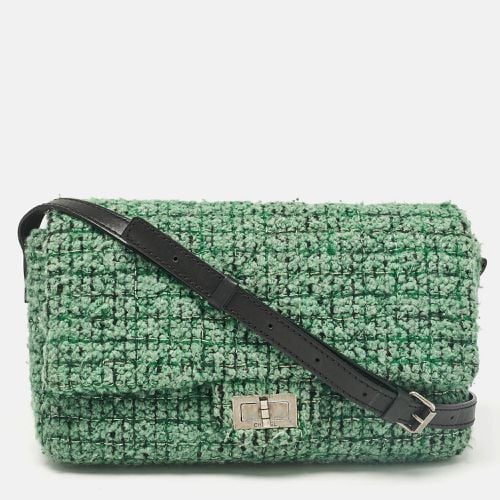 Chanel Green/Black Leather Tweed Reissue 2.55 Flap Bag - Chanel - Modalova