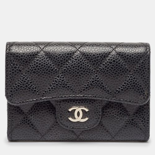 Chanel Black Caviar Leather CC Flap Card Case - Chanel - Modalova