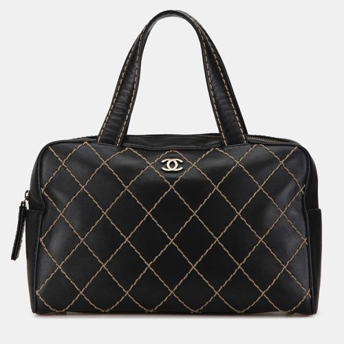 Chanel Black Lambskin CC Wild Stitch Handbag - Chanel - Modalova