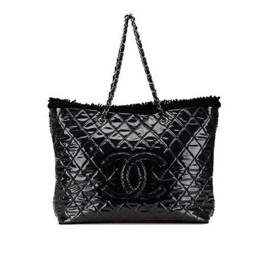 Chanel Large Quilted Tweed and PVC Funny Tote Bag - Chanel - Modalova