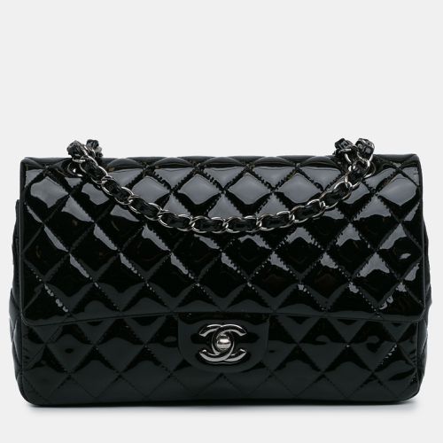 Chanel Black Patent Leather Classic Double Medium Flap Bag - Chanel - Modalova