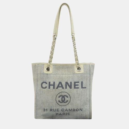 Light Canvas Deauville Tote PM Coco Mark Bag - Chanel - Modalova