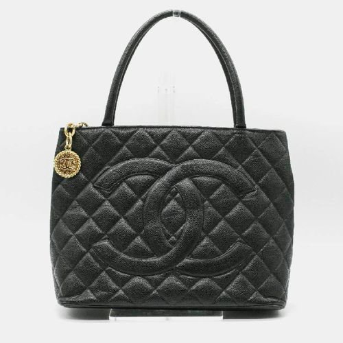 Gold Caviar Skin Leather Matelasse Reproduction Coco Mark Tote Bag - Chanel - Modalova