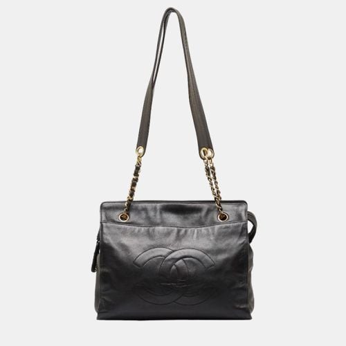 Gold Leather Coco Mark Tote Bag - Chanel - Modalova