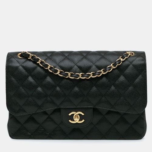 Chanel Black Caviar Classic Double Flap Jumbo Bag - Chanel - Modalova