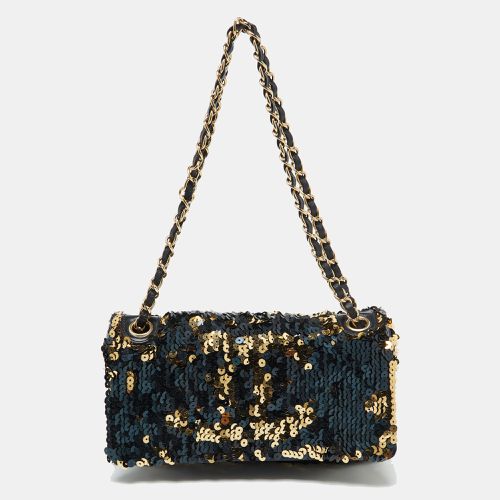 Chanel Navy Blue/Gold Sequins Summer Night Flap Bag - Chanel - Modalova