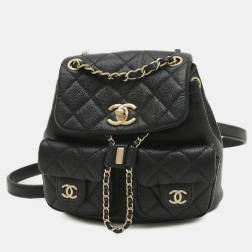 Chanel Black Caviar Skin Matelasse Chain Backpack - Chanel - Modalova