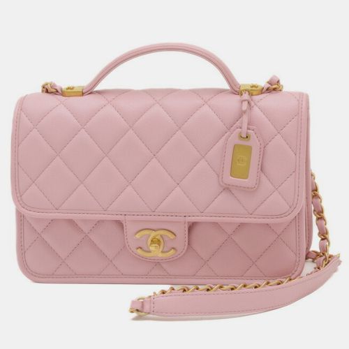 Chanel Pink Caviar Skin Matelasse Chain Shoulder Bag - Chanel - Modalova