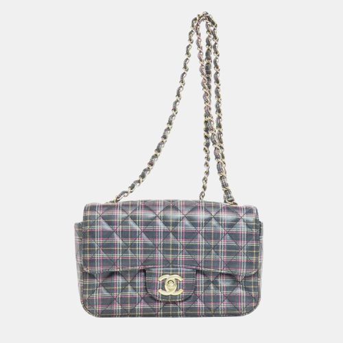 Chanel Leather Check Pattern Chain Shoulder Bag - Chanel - Modalova