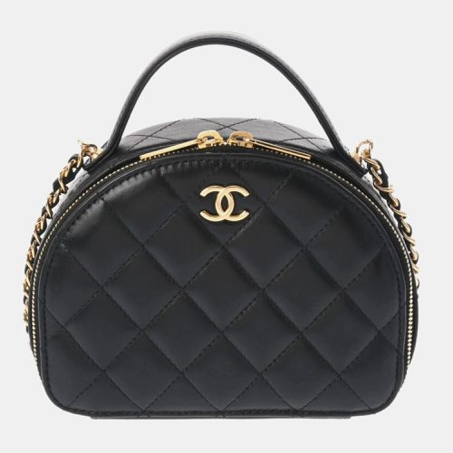 Chanel Black Lambskin Matelasse Chain Shoulder Bag - Chanel - Modalova