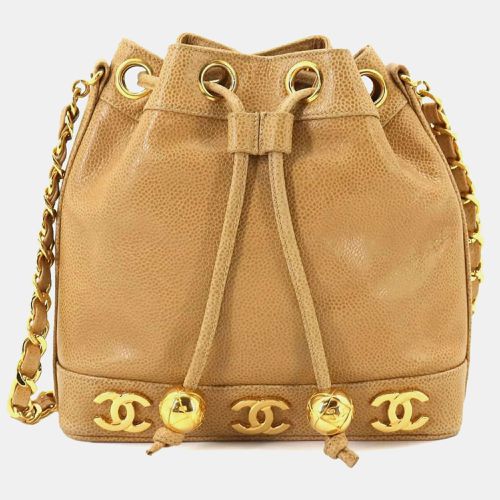 Caviar Skin Leather Triple Coco Chain Shoulder Bag - Chanel - Modalova