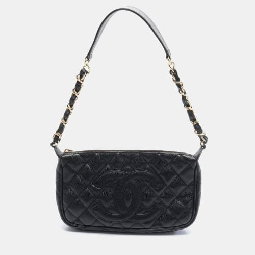 Caviar Skin (Grained Calf) Matelasse Coco Mark Shoulder Bag - Chanel - Modalova