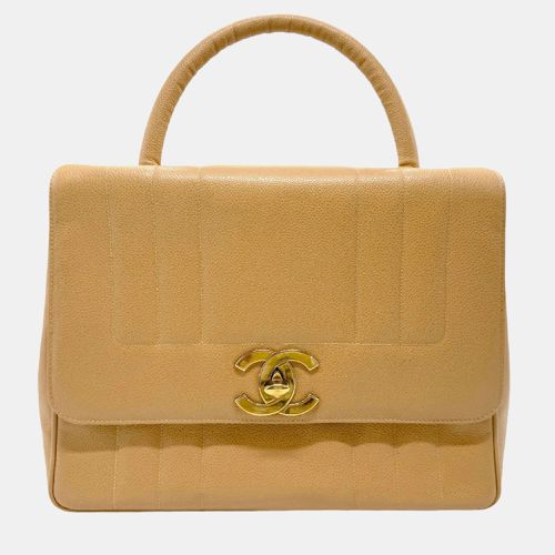 Gold Caviar Skin Leather Handbag - Chanel - Modalova