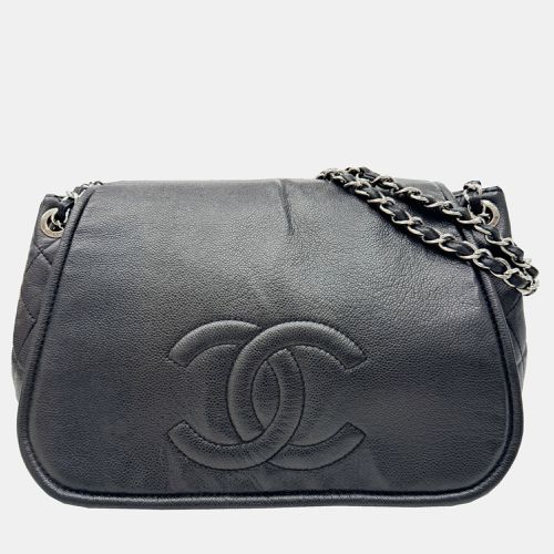 Caviar Skin Coco Mark Chain Shoulder Bag - Chanel - Modalova