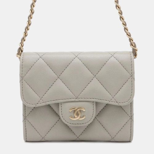 Lambskin Matelasse Coco Mark Chain Wallet - Chanel - Modalova