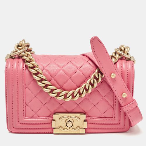 Chanel Pink Quilted Leather Small Boy Bag - Chanel - Modalova