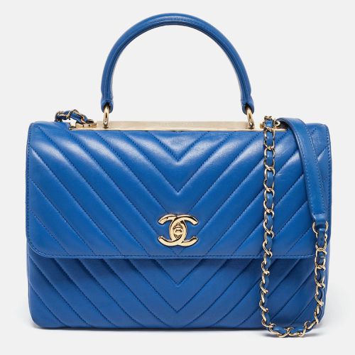 Chanel Blue Chevron Leather Medium Trendy CC Flap Bag - Chanel - Modalova