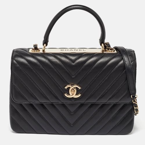 Chanel Black Chevron Leather Medium Trendy CC Flap Bag - Chanel - Modalova