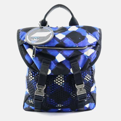 Chanel Nylon Black x Blue White Airline Backpack - Chanel - Modalova