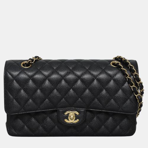 Chanel Black Caviar Leather Medium Classic Double Flap Bag - Chanel - Modalova