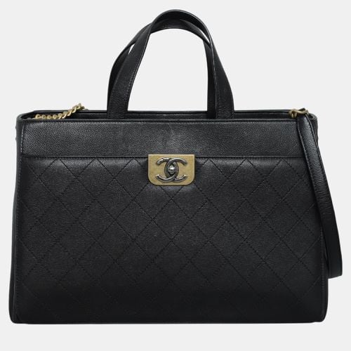 Chanel Black Leather Straight Lines Tote Bag - Chanel - Modalova