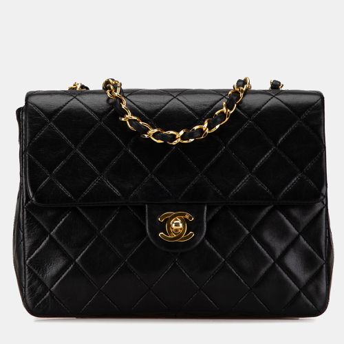 Chanel Black Square Classic Quilted Lambskin Flap Bag - Chanel - Modalova