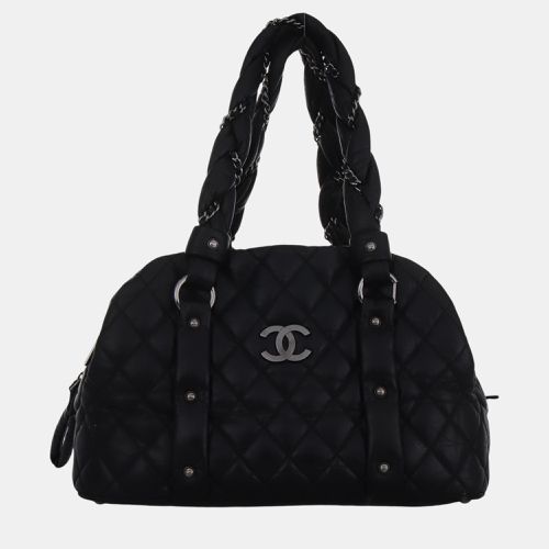 Chanel Black Quilted Leather Lady Braid Bowler Bag - Chanel - Modalova