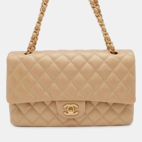 Gold Caviar Leather Matelasse Chain Shoulder Bag Size 25 - Chanel - Modalova