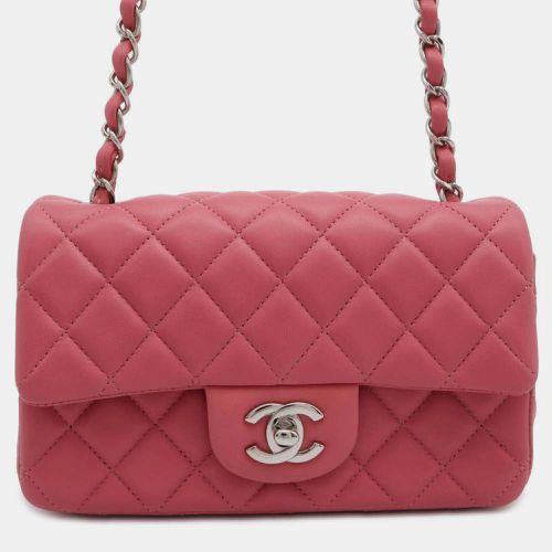 Chanel Pink Lambskin Mini Matelasse Chain Shoulder Bag Size Mini - Chanel - Modalova