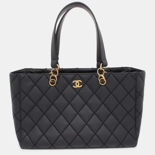 Leather Wild Stitch Chain Tote Bag - Chanel - Modalova