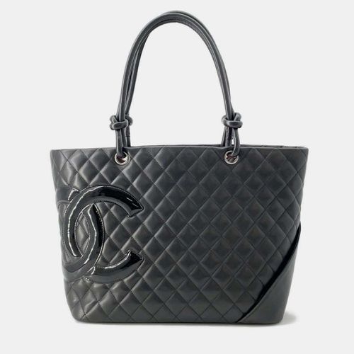 Leather Cambon line Tote Bag Size Large - Chanel - Modalova